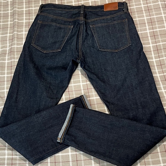 GAP Men's Dark Blue Selvedge Skinny Jeans 32x32 - Picture 6 of 13